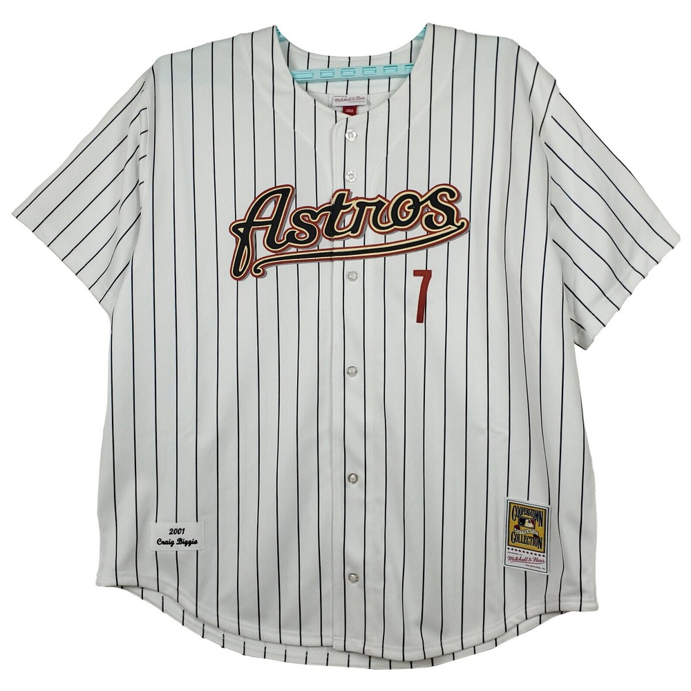 Authentic Craig Biggio Houston Astros Mitchell & Ness MLB 3XL XXXL Jersey NWT